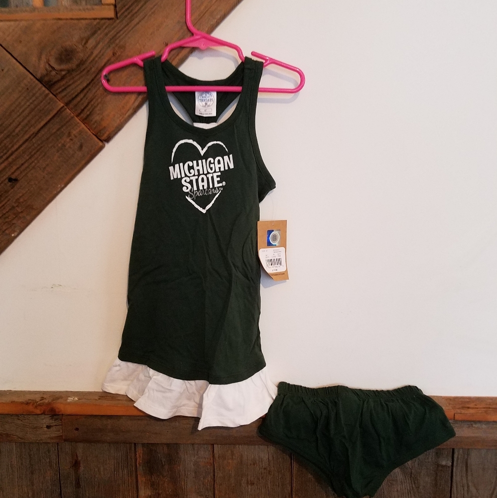 Michigan State tank dress NWT